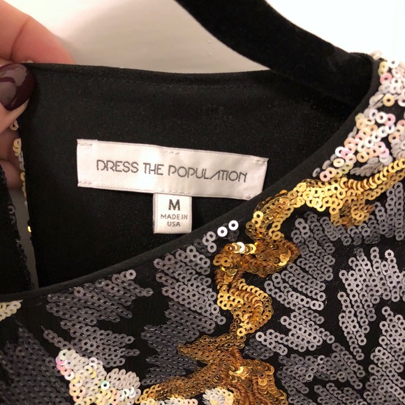 Dress the Population ‘Beverly’ Sequin Mini Dress - Picture 4 of 4